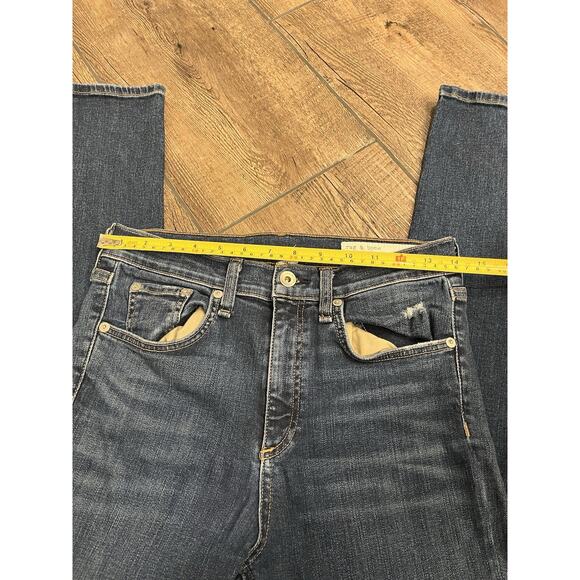 Rag & Bone High Rise Skinny Jeans Women's Size 27‎ Blue Denim - Picture 3 of 6